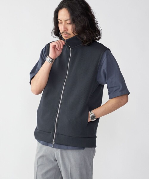 SHIPS（シップス） ベスト ジレ SHIPS: クォーターゲージ ハイジップ