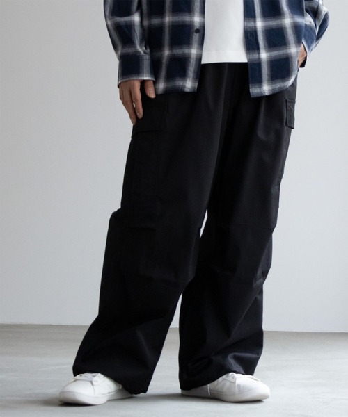 NEXUSVII × Dickies ブラック カーゴパンツ W34 NEXUSVII × Dickies ブラック カーゴパンツ W34