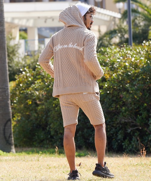 adamsJUGGLER（アダムスジャグラー） パーカー RTEGケーブルフェザー