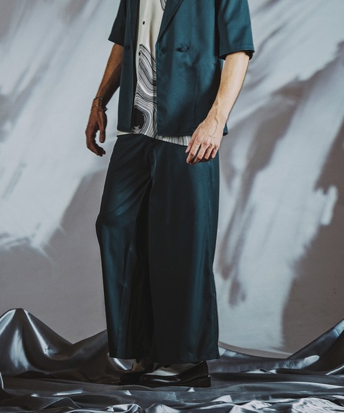 NO ID.（ノーアイディー） パンツ 「NO ID.」Inverted Pleats Wide Leg