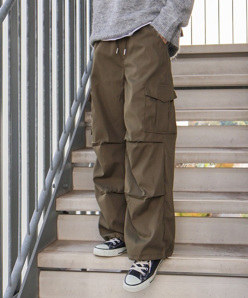 SpRay（スプレイ） カーゴパンツ パラシュートカーゴパンツ レディース