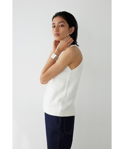 ALEXIA STAM (アリシアスタン) バックスリットタンクトップ ALEXIA STAM タンクトップ ノースリーブ Halterneck Back Slit