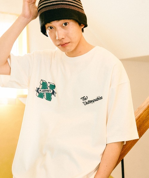 niko and…（ニコアンド） tシャツ サガラワッペンTシャツ メンズ