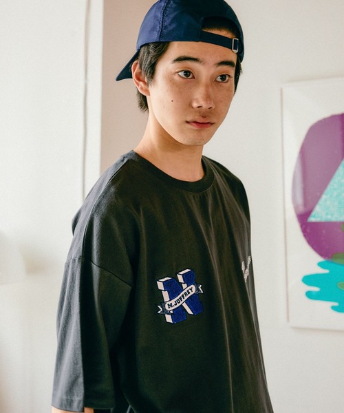 niko and…（ニコアンド） tシャツ サガラワッペンTシャツ メンズ