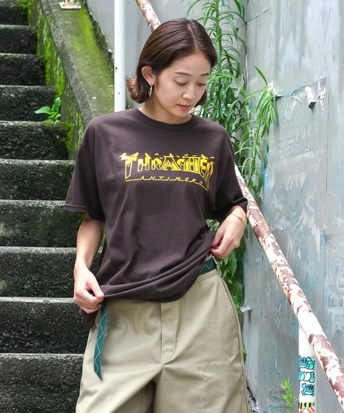 THRASHER tシャツ ANTIHERO SKATEBOARDS PIGEON MAG S/S T