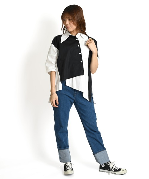 MARQUES ALMEIDA reM'Ade シャツ　ブラウス　アシンメトリー MARQUES ALMEIDA reM'Ade シャツ ブラウス アシンメトリー