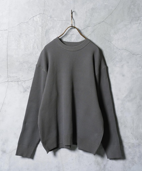 archivio - coco 中古 アルチビオ archivio メンズ セーター 48(L) グレー クルーネックニット JIGGYS SHOP セーター ニット パフカルウォッシャブルワッフル