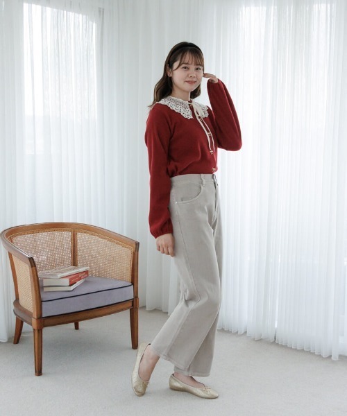 flower つけ襟 付け襟 ビンテージライクレースカラー : ZOZOTOWN Yahoo
