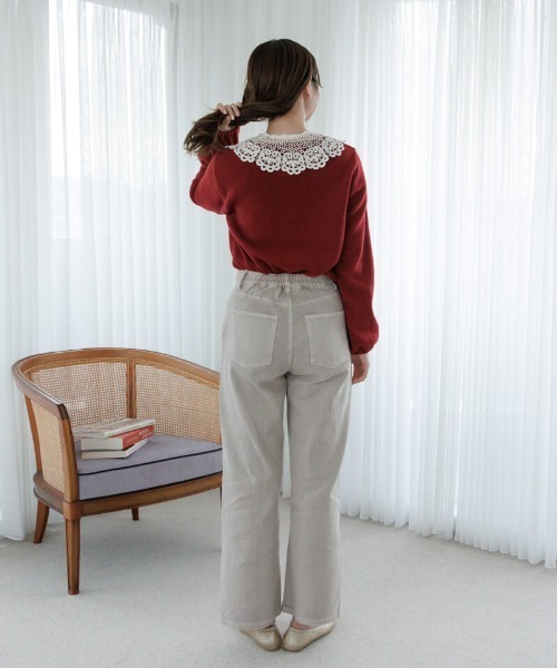 flower つけ襟 付け襟 ビンテージライクレースカラー : ZOZOTOWN Yahoo