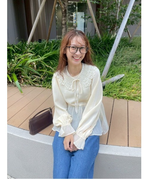 flower つけ襟 付け襟 ビンテージライクレースカラー : ZOZOTOWN Yahoo