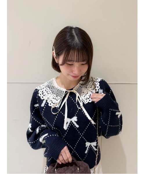 flower つけ襟 付け襟 ビンテージライクレースカラー : ZOZOTOWN Yahoo