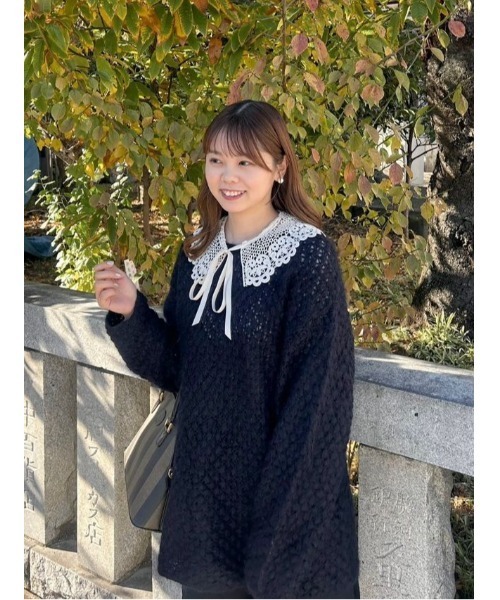 flower つけ襟 付け襟 ビンテージライクレースカラー : ZOZOTOWN Yahoo