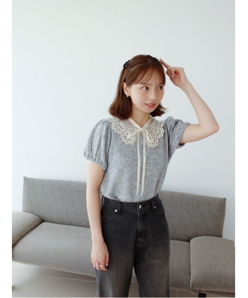 flower つけ襟 付け襟 ビンテージライクレースカラー : ZOZOTOWN Yahoo