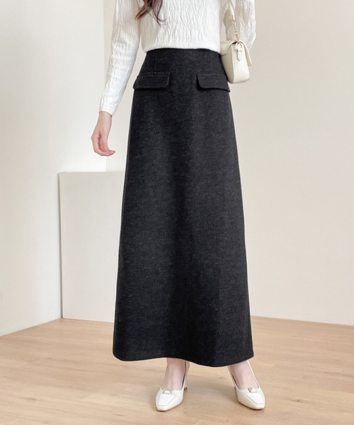 ニットメルトン スカート -ハンドウォッシャブル- -セットアップ対応-<A DAY IN THE LIFE> URBAN RESEARCHメルトンライクストレートスカート URBAN RESEARCH