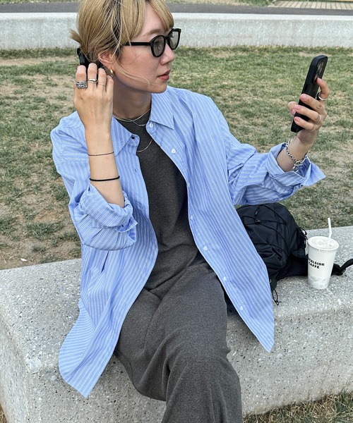 フランシュリッペ　Fortuneプルオーバー　半袖シャツ 白 TOKYO BASIC 半袖ブラウス レディース 夏 プルオーバー シアー