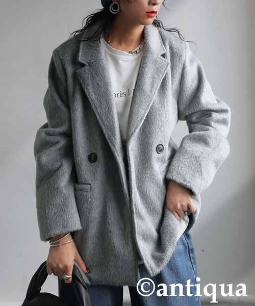 antiqua（アンティカ） ジャケット テーラードジャケット フェザー