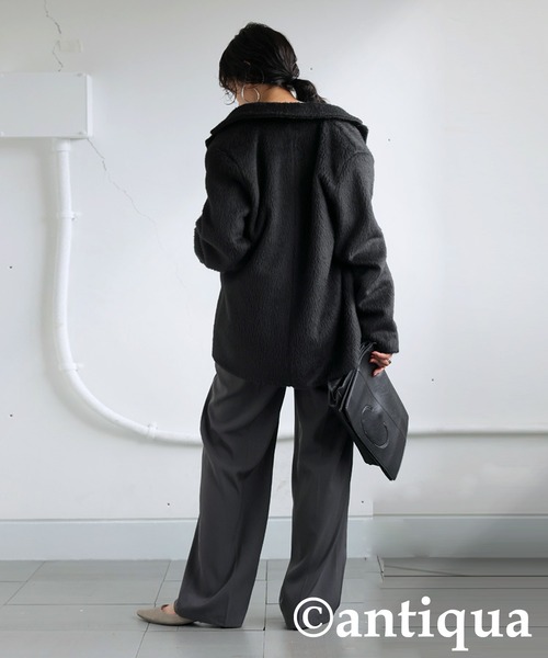 antiqua（アンティカ） ジャケット テーラードジャケット フェザー