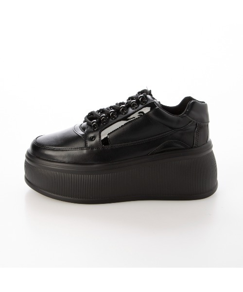 Mafmof スニーカー Mafmof(マフモフ)8cm厚底プラットフォーム
