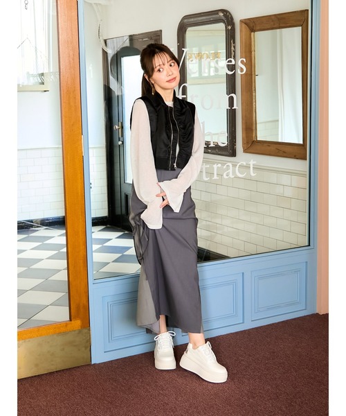 Mafmof スニーカー Mafmof(マフモフ)8cm厚底プラットフォーム