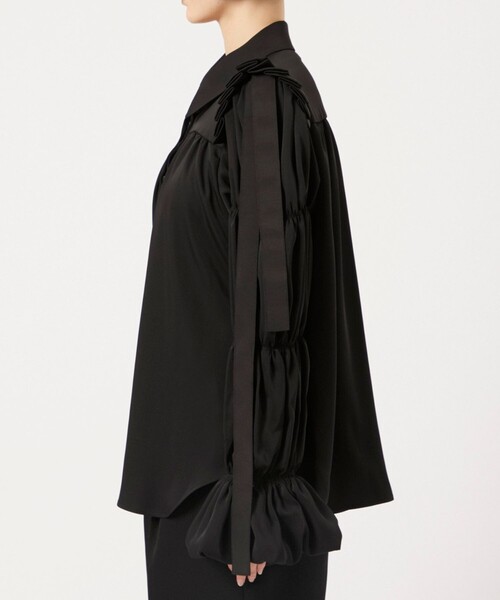 シャツ+ブラウス(長袖+七分) omochi shoulder blouse HAENGNAE HAENGNAE（ヘンネ） ブラウス シャツ 「HAENGNAE/ヘンネ」OMOCHI