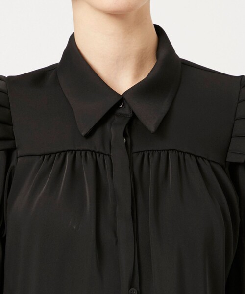 シャツ+ブラウス(長袖+七分) omochi shoulder blouse HAENGNAE HAENGNAE（ヘンネ） ブラウス シャツ 「HAENGNAE/ヘンネ」OMOCHI