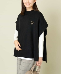 a.v.v（アー・ヴェ・ヴェ） ニット セーター 「2SET/洗える」ケープ