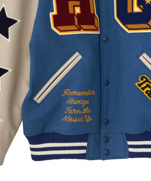 HYSTERIC GLAMOUR スタジャン TURN THE MUSIC UP刺繍 メンズ