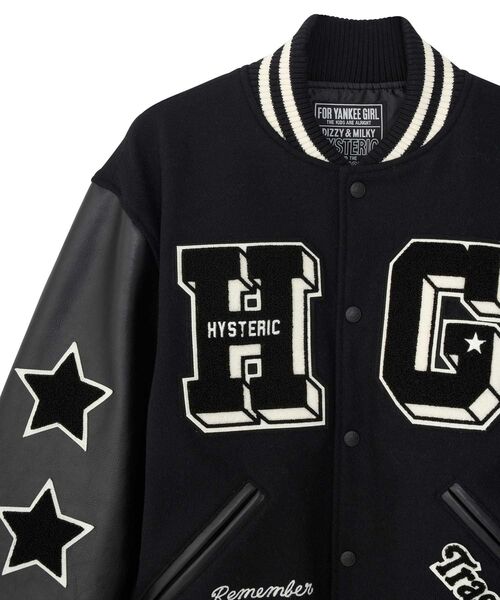 HYSTERIC GLAMOUR（ヒステリックグラマー） スタジャン TURN THE MUSIC