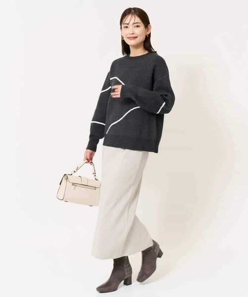 a.v.v（アー・ヴェ・ヴェ） スカート 「セットアップ対応」ラメニット