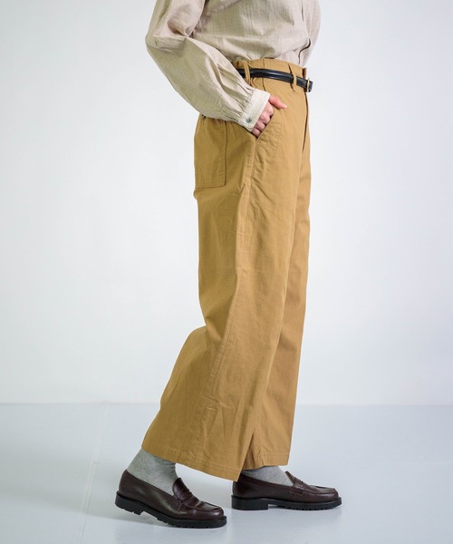 D.M.G. チノパン 「D.M.G. / ディーエムジー」 綿麻キャンバス