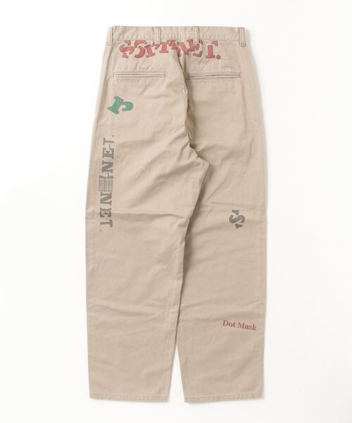 ワイドパンツ チノパン SIMON TAYLOR: LOGO CHINO PANTS メンズ レディースの画像
