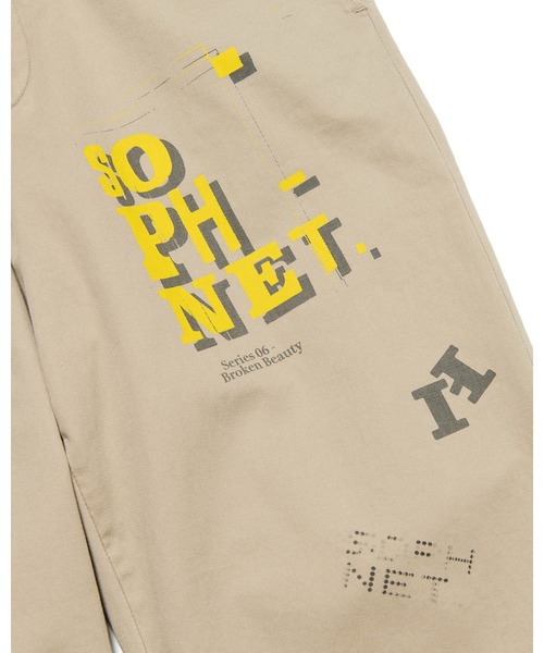 ワイドパンツ チノパン SIMON TAYLOR: LOGO CHINO PANTS メンズ レディースの画像