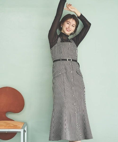 AND COUTURE（アンドクチュール） ワンピース ジャガードジャンスカ