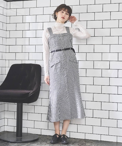 AND COUTURE（アンドクチュール） ワンピース ジャガードジャンスカ