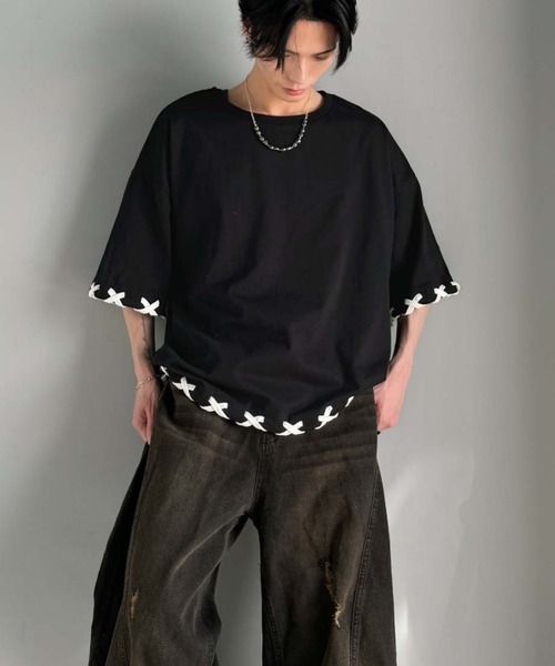 Lordish Behavior シーガル 黒色 半袖　サイズML classicalelf（クラシカルエルフ） tシャツ トレンドライクなゆる