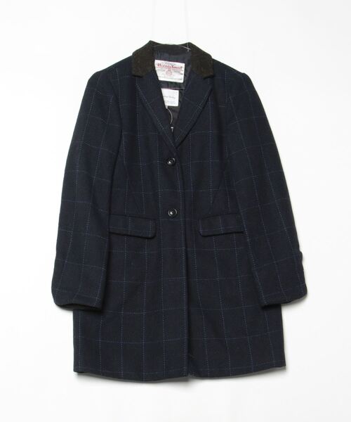 HARRIS TWEED（ハリスツイード） チェック柄チェスターコート