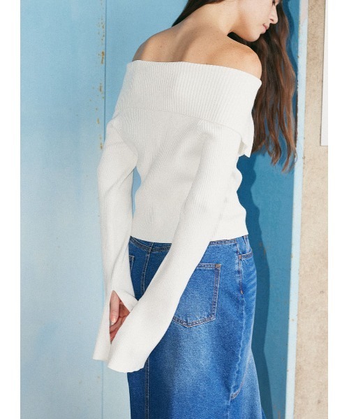 COEL（コエル） ニット セーター オフショルタイトジップニット