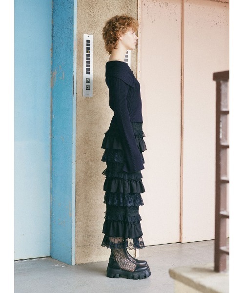 COEL（コエル） ニット セーター オフショルタイトジップニット