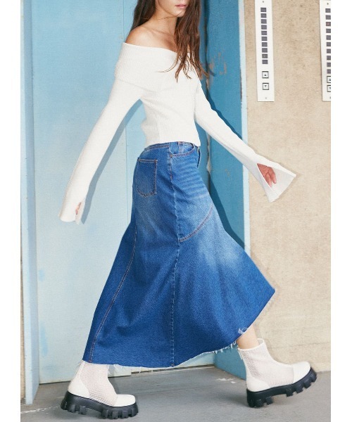 COEL（コエル） ニット セーター オフショルタイトジップニット