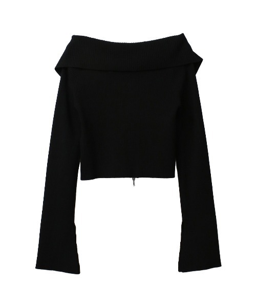 COEL（コエル） ニット セーター オフショルタイトジップニット