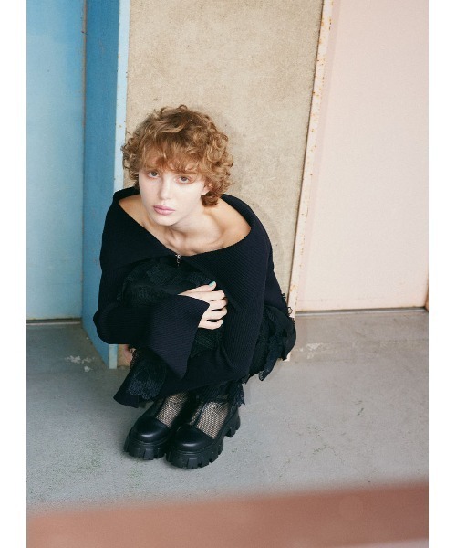 COEL（コエル） ニット セーター オフショルタイトジップニット