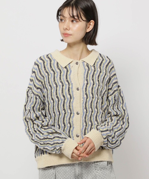 新品未使用　Russeluno タグ付きストライプカーディガン JOURNAL STANDARD relume カーディガン 「ZOZO限定」STRIPE