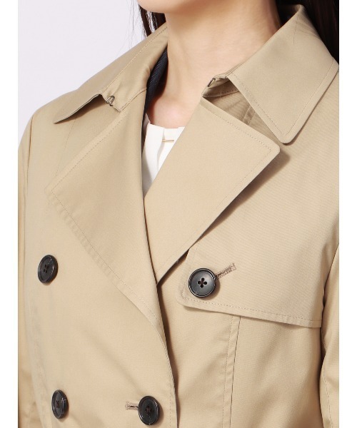 トレンチコート コート ロングトレンチコート 撥水 TCギャバストレッチ
