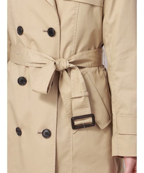 トレンチコート コート ロングトレンチコート 撥水 TCギャバストレッチ