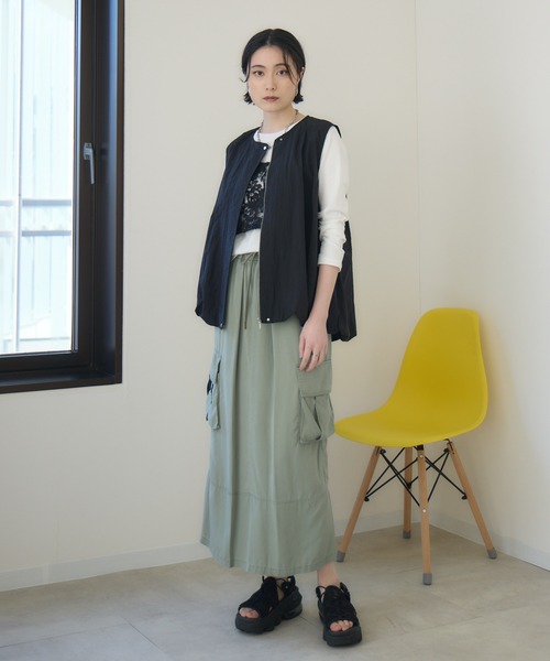 ベスト ジレ Dignite Collier バルーンジレ レディース Paradise Picnic ベスト ジレ Dignite Collier バルーンジレ