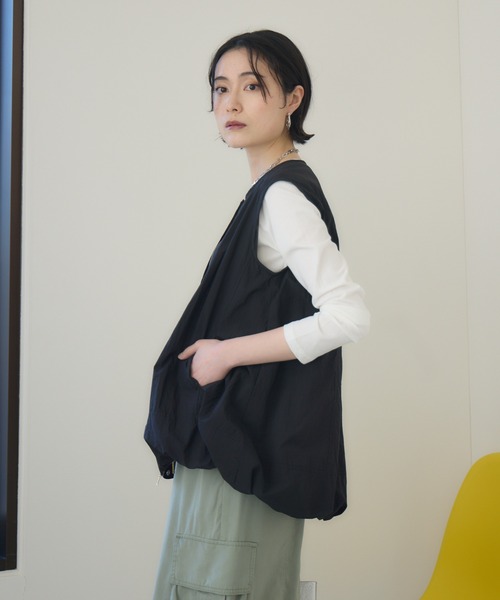 ベスト ジレ Dignite Collier バルーンジレ レディース Paradise Picnic ベスト ジレ Dignite Collier バルーンジレ