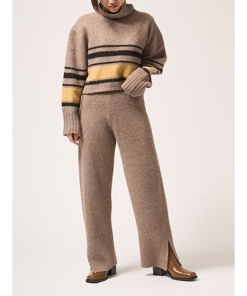 「styling/」 タートルネックニット FREE ホワイト レディース_画像2