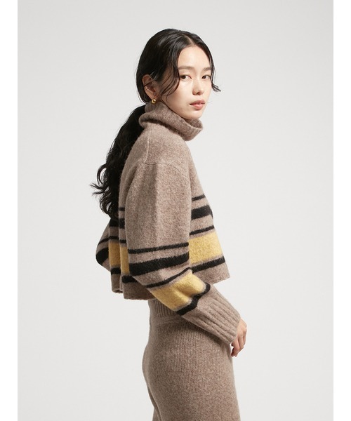 「styling/」 タートルネックニット FREE ホワイト レディース_画像5