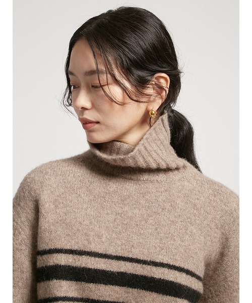 「styling/」 タートルネックニット FREE ホワイト レディース_画像6