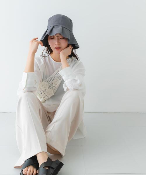 RODE SKO（ロデスコ） 帽子 ハット レディース ファブリックギャザー